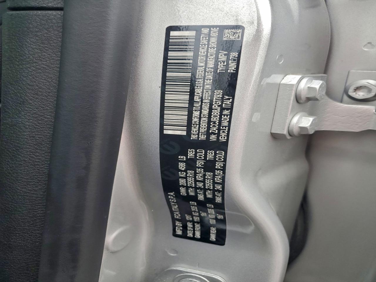 2018 Jeep Renegade Limited VIN: ZACCJBDB8JPG77939 Lot: 94212695