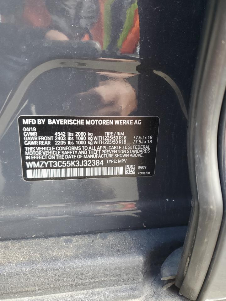 2019 Mini Cooper S Countryman VIN: WMZYT3C55K3J32384 Lot: 92496695