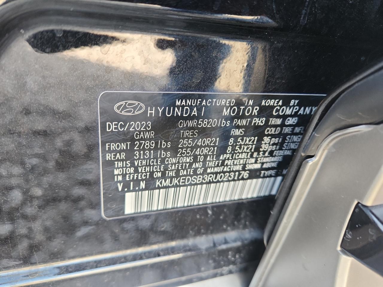 2024 Genesis Gv60 Performance VIN: KMUKEDSB3RU023176 Lot: 91603915