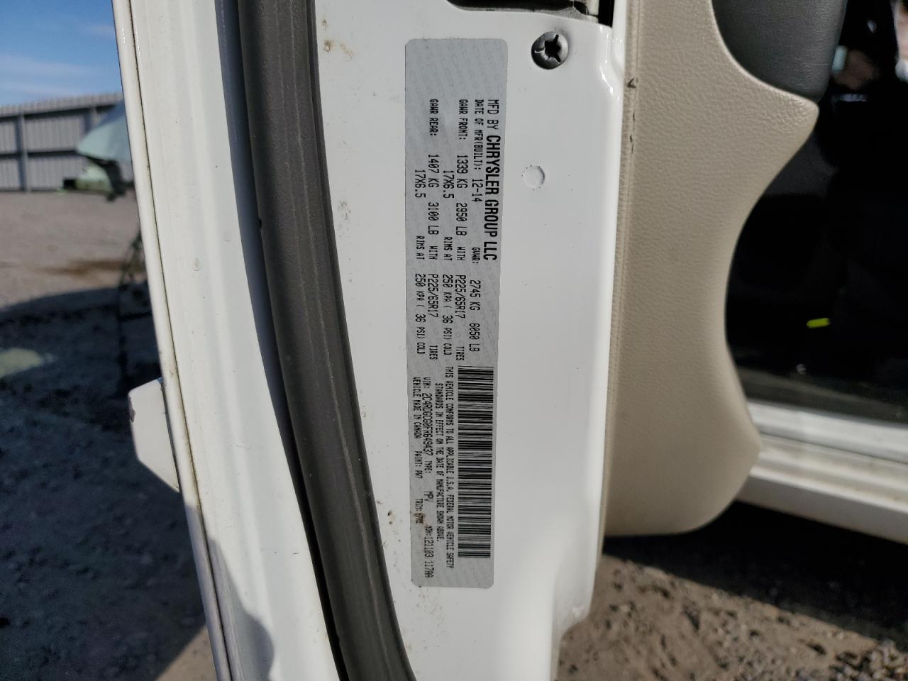 2015 Dodge Grand Caravan Sxt VIN: 2C4RDGCG0FR649437 Lot: 92602955