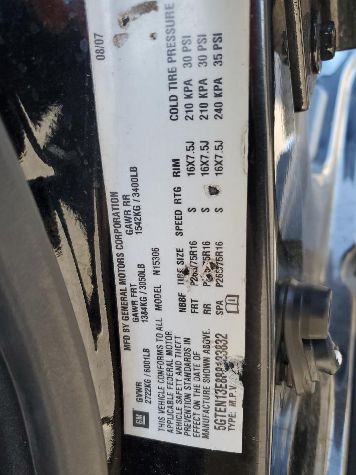 2008 Hummer H3 VIN: 5GTEN13E888123832 Lot: 92301935