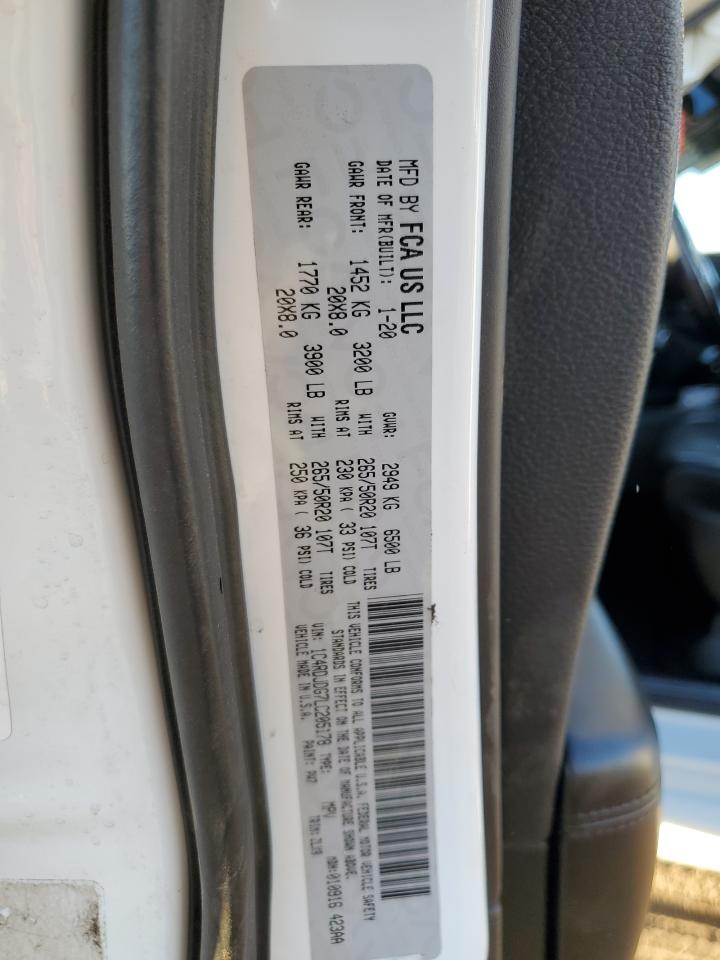 2020 Dodge Durango Gt VIN: 1C4RDJDG7LC205178 Lot: 93019735