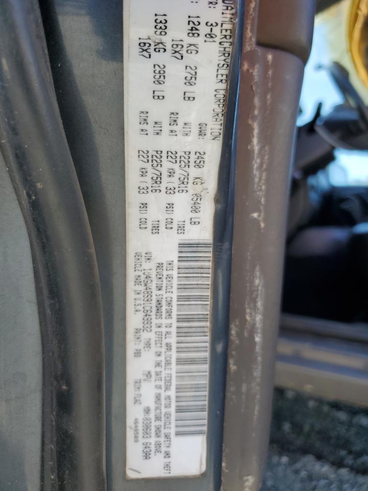 2001 Jeep Grand Cherokee Laredo VIN: 1J4GW48S91C649932 Lot: 92573375