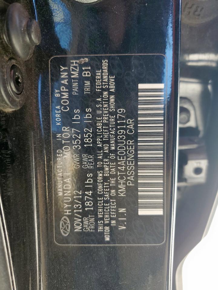 2013 Hyundai Accent Gls VIN: KMHCT4AE0DU391179 Lot: 91526415