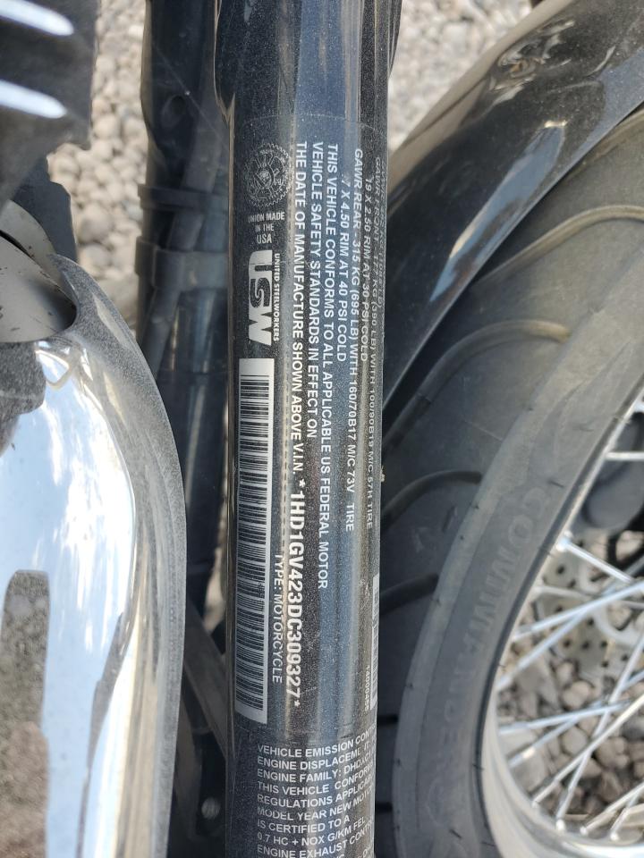 2013 Harley-Davidson Fxdc Dyna Super Glide VIN: 1HD1GV423DC309327 Lot: 91776125