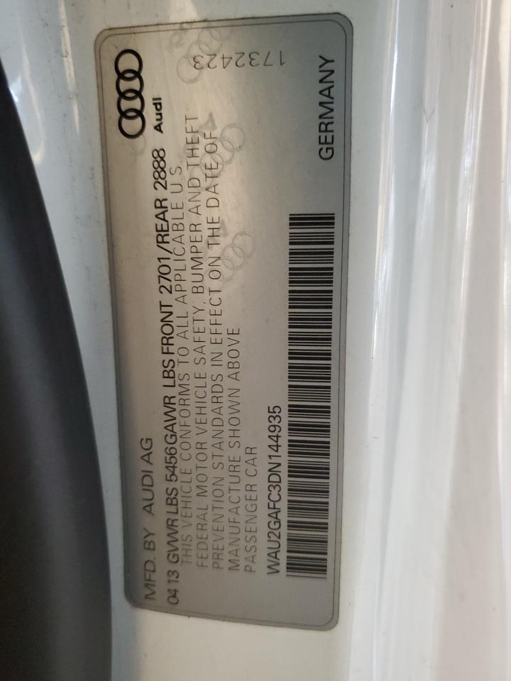 2013 Audi A7 Prestige VIN: WAU2GAFC3DN144935 Lot: 92301735