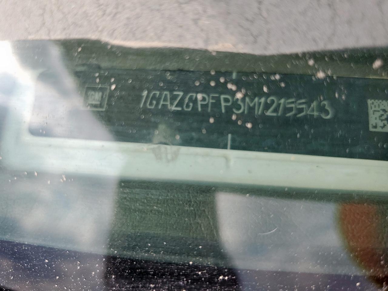 2021 Chevrolet Express G3500 Lt VIN: 1GAZGPFP3M1215543 Lot: 93331505