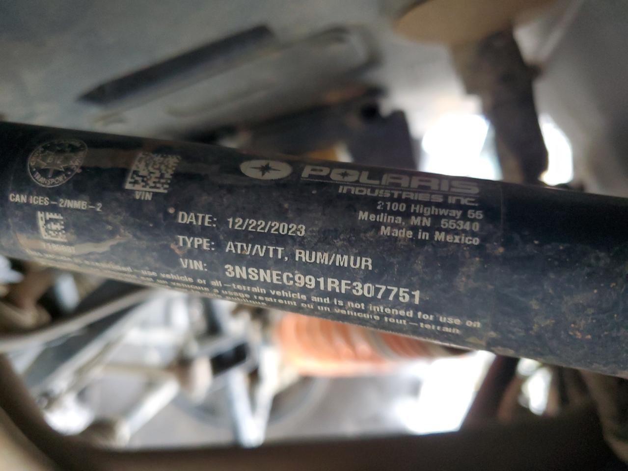 2024 Polaris Rzr Xp 1000 Premium VIN: 3NSNEC991RF307751 Lot: 93588095