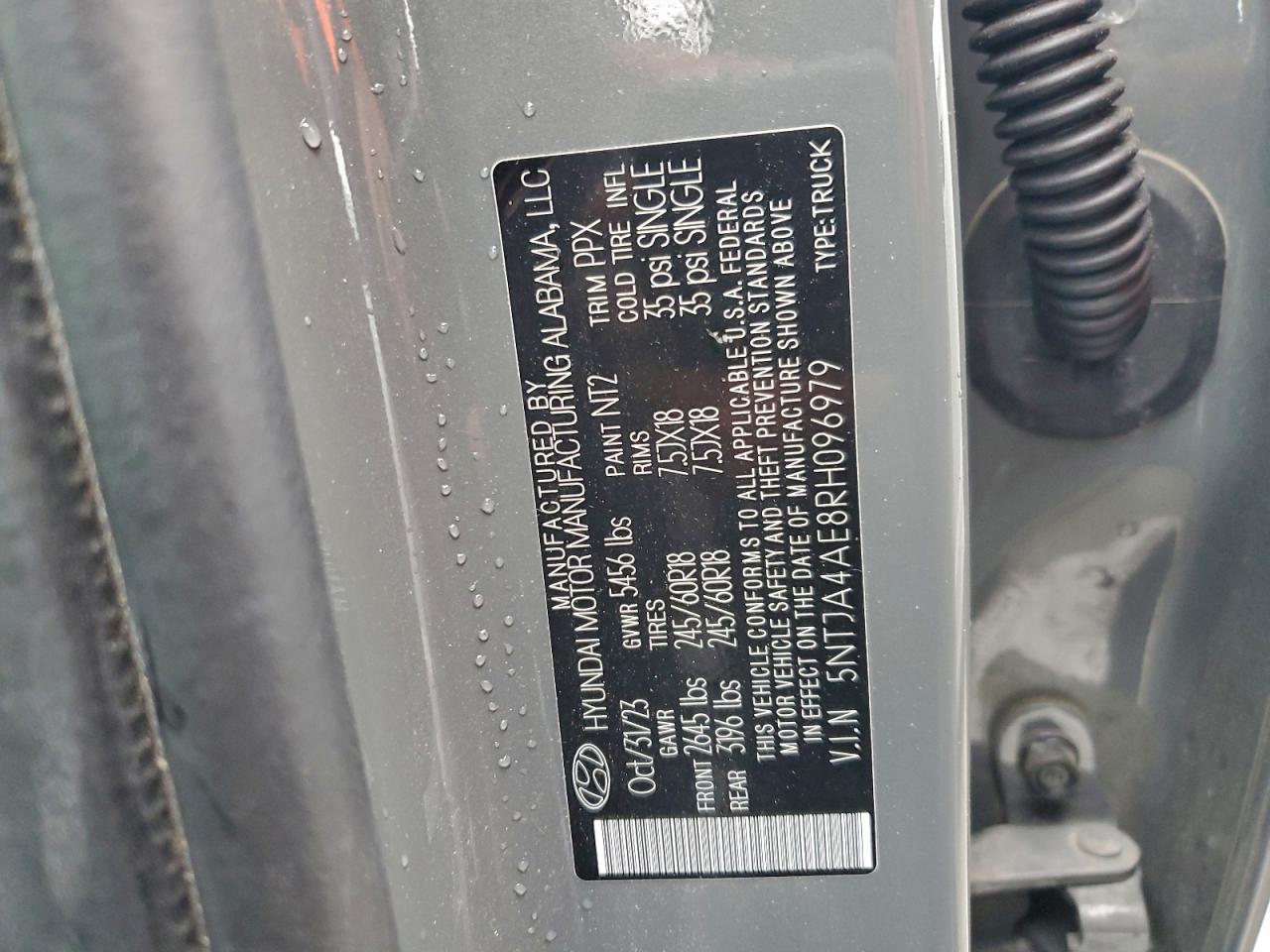 2024 Hyundai Santa Cruz Se VIN: 5NTJA4AE8RH096979 Lot: 94278125