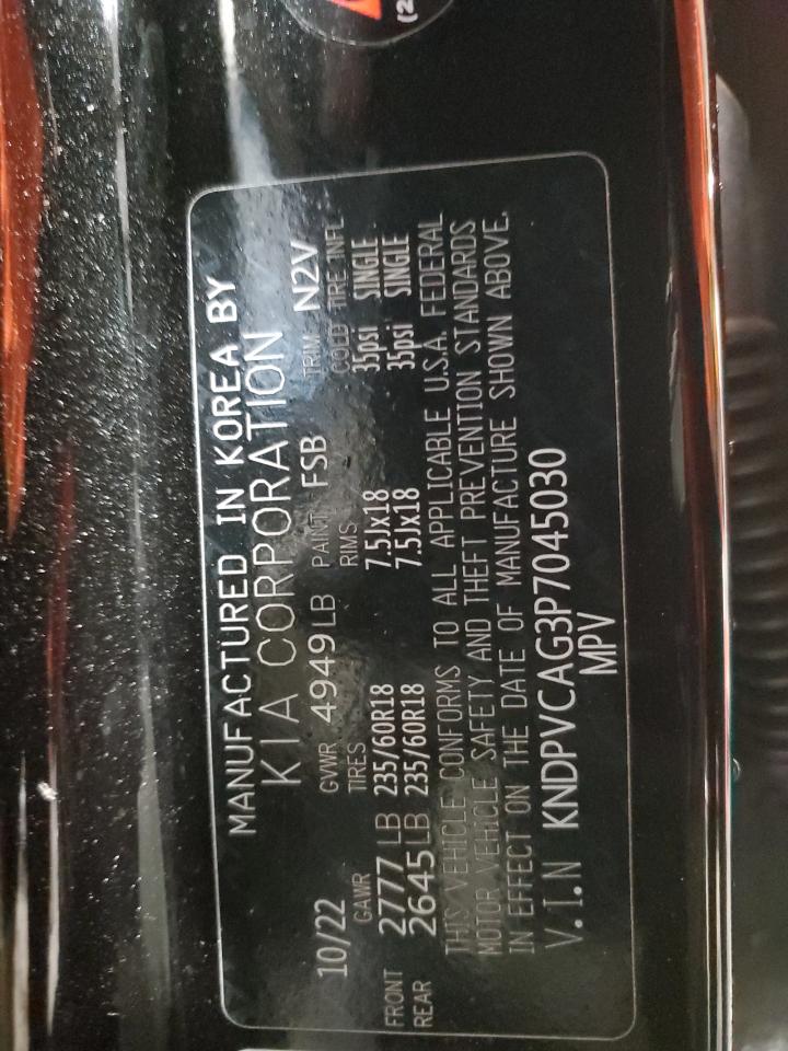 2023 Kia Sportage Ex VIN: KNDPVCAG3P7045030 Lot: 92573045