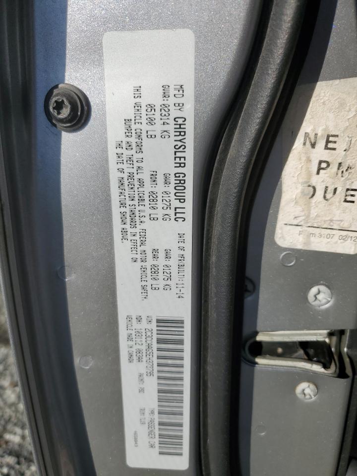 2014 Chrysler 300 VIN: 2C3CCAAG5EH378795 Lot: 91991335