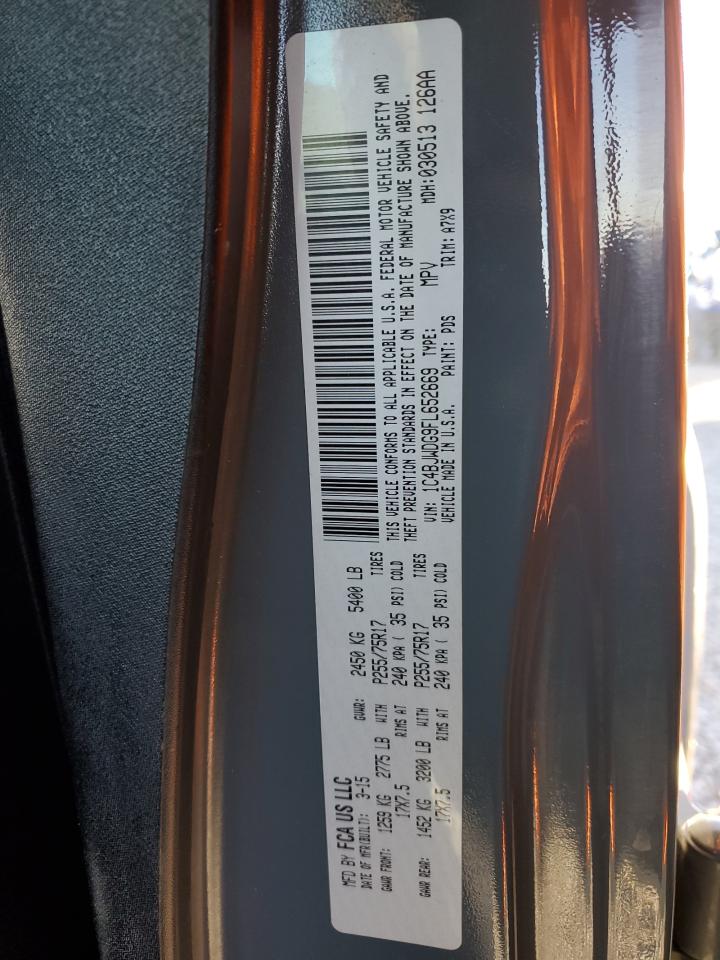 2015 Jeep Wrangler Unlimited Sport VIN: 1C4BJWDG9FL652669 Lot: 93377555