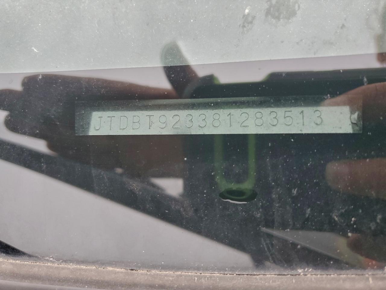 2008 Toyota Yaris VIN: JTDBT923381283513 Lot: 93640585