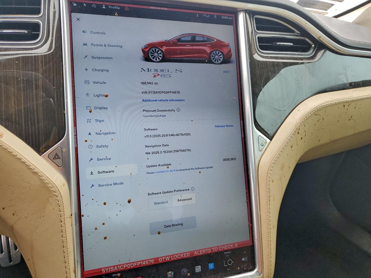 2013 Tesla Model S VIN: 5YJSA1CP0DFP14576 Lot: 94183055