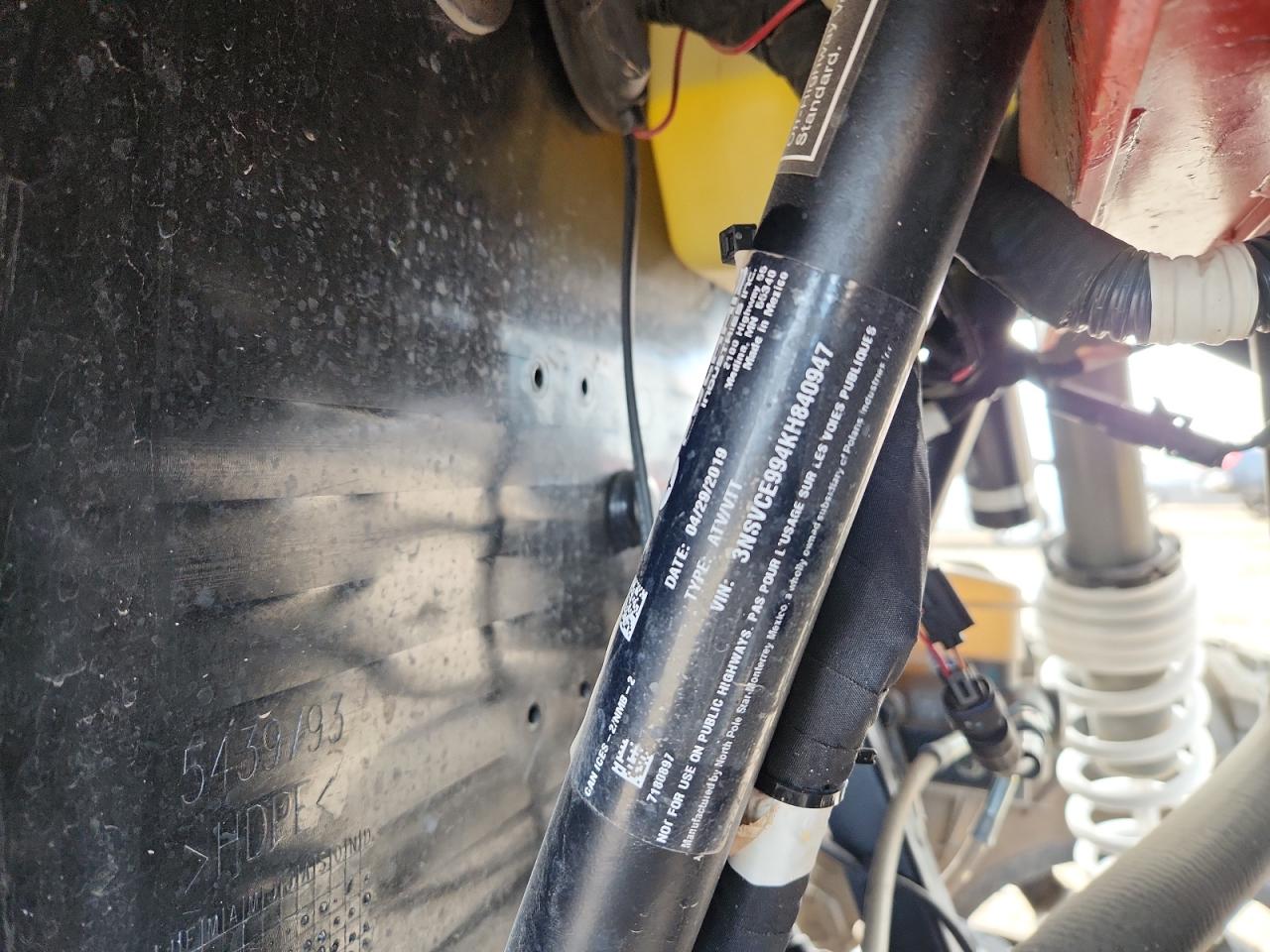 2019 Polaris Rzr S4 1000 Eps VIN: 3NSVCE994KH840947 Lot: 92709185