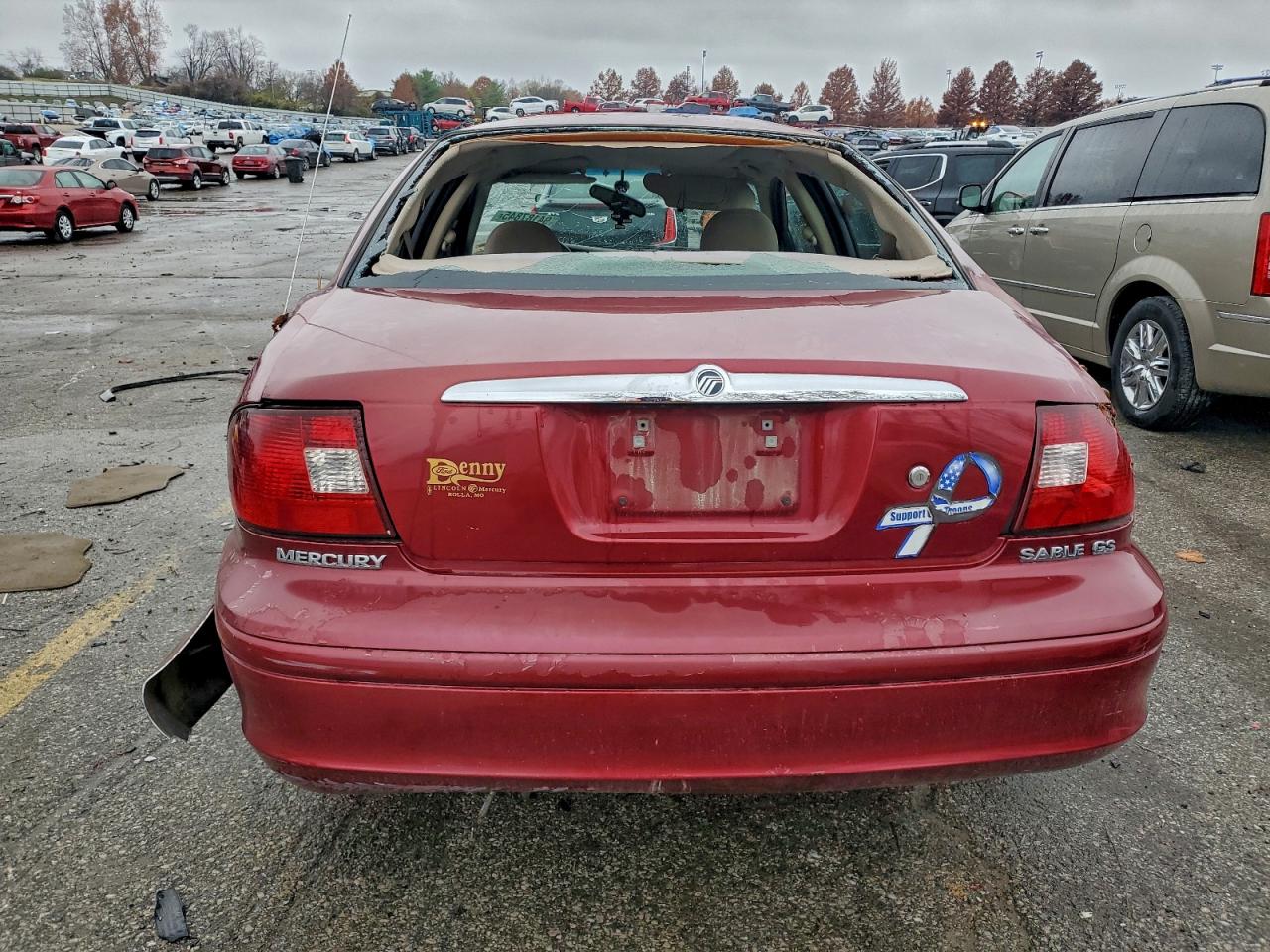 2002 Mercury Sable Gs VIN: 1MEFM50U92A645949 Lot: 94187845