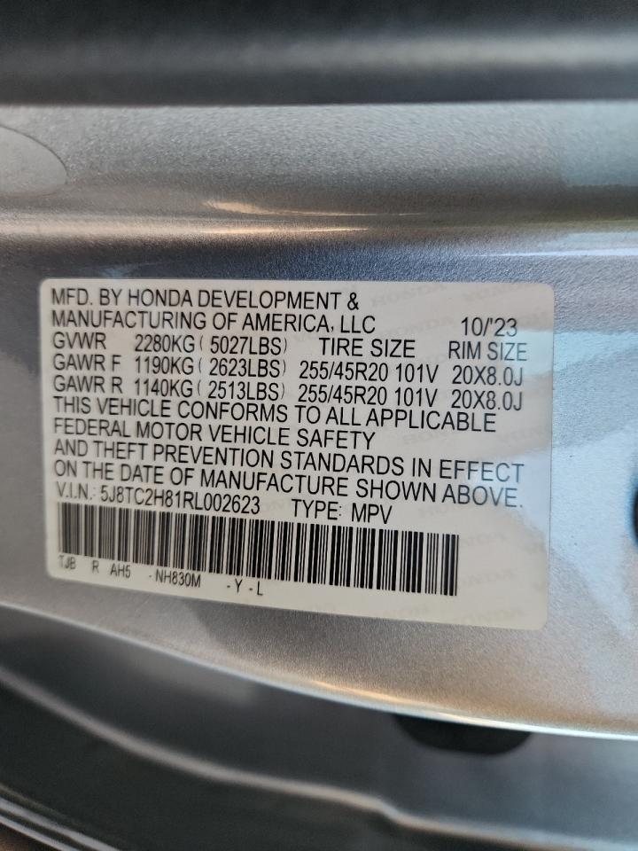 2024 Acura Rdx A-Spec Advance VIN: 5J8TC2H81RL002623 Lot: 91414575