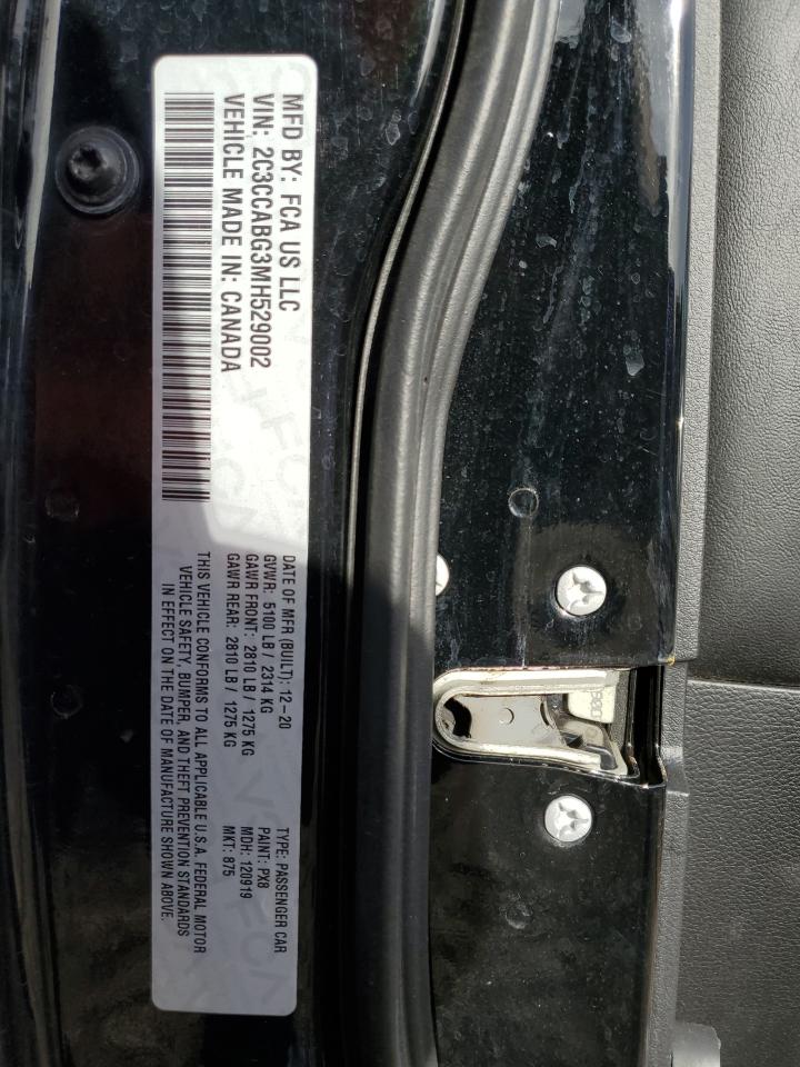 2021 Chrysler 300 S VIN: 2C3CCABG3MH529002 Lot: 93069565