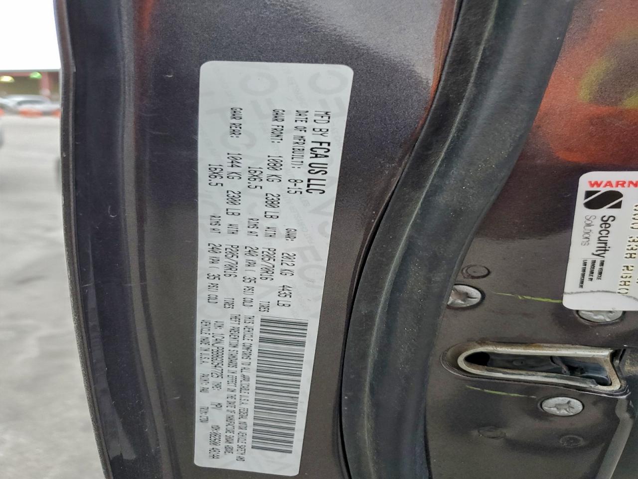 2016 Jeep Patriot Sport VIN: 1C4NJPBB8GD547725 Lot: 93319695