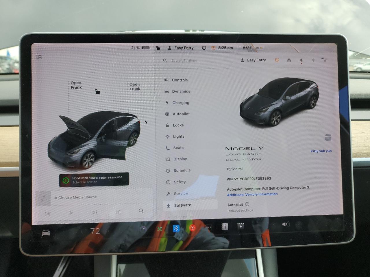 2020 Tesla Model Y VIN: 5YJYGDEE9LF053893 Lot: 91926345