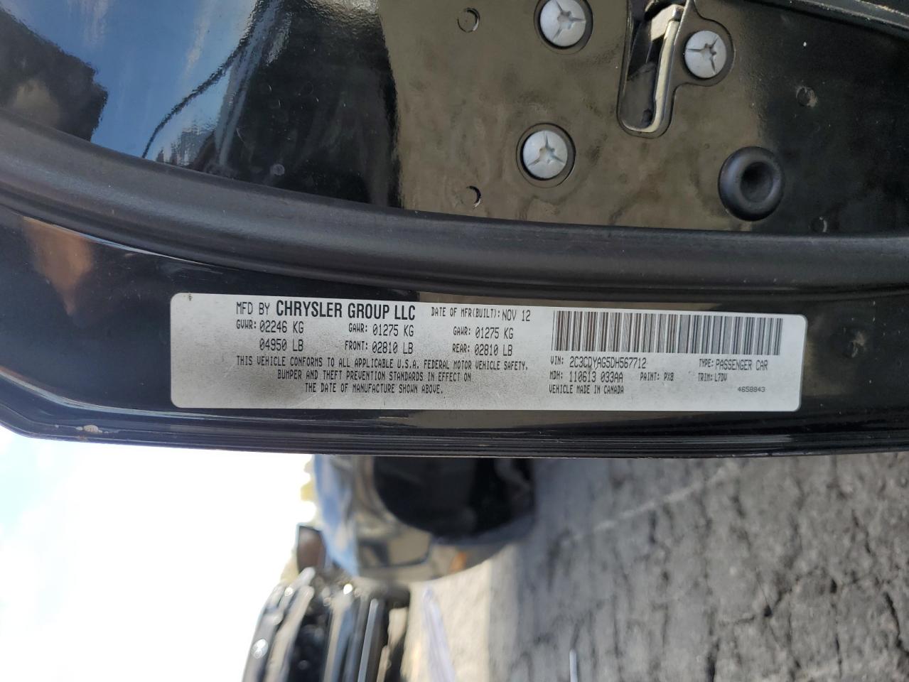 2013 Dodge Challenger Sxt VIN: 2C3CDYAG5DH567712 Lot: 92703045