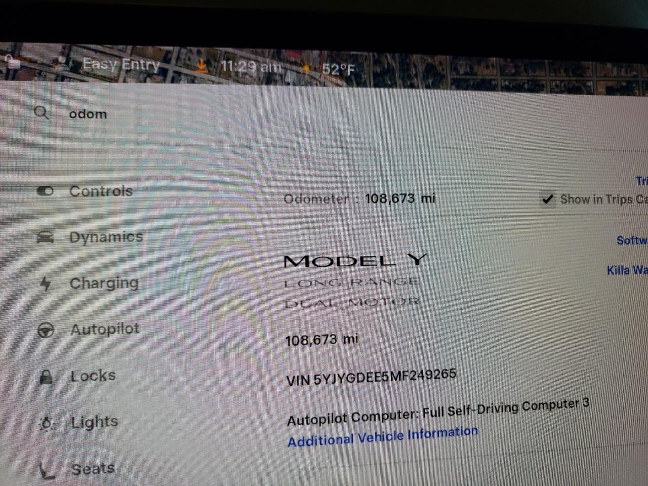 2021 Tesla Model Y VIN: 5YJYGDEE5MF249265 Lot: 91045615