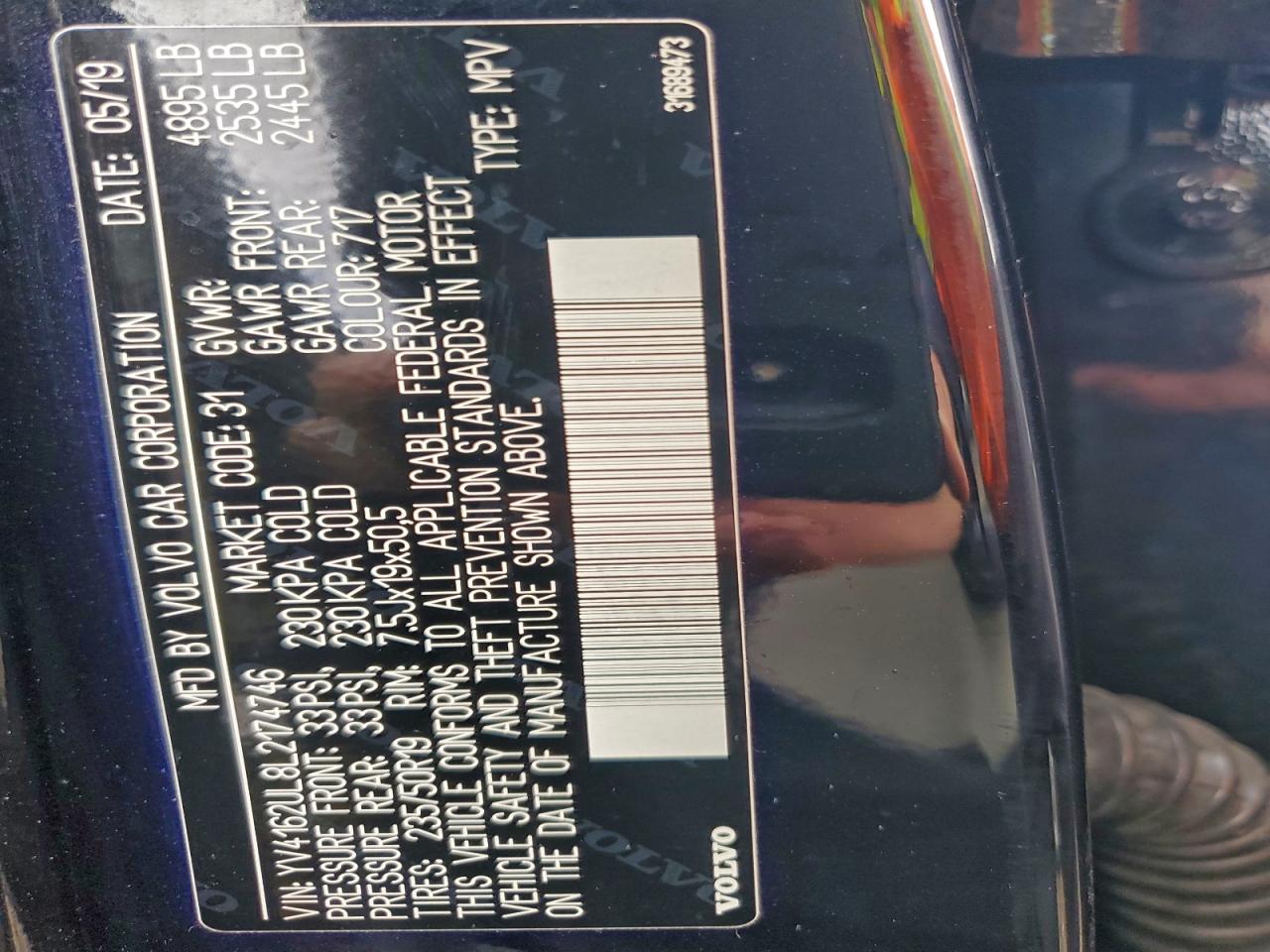 2020 Volvo Xc40 T5 Inscription VIN: YV4162UL8L2174746 Lot: 93766885