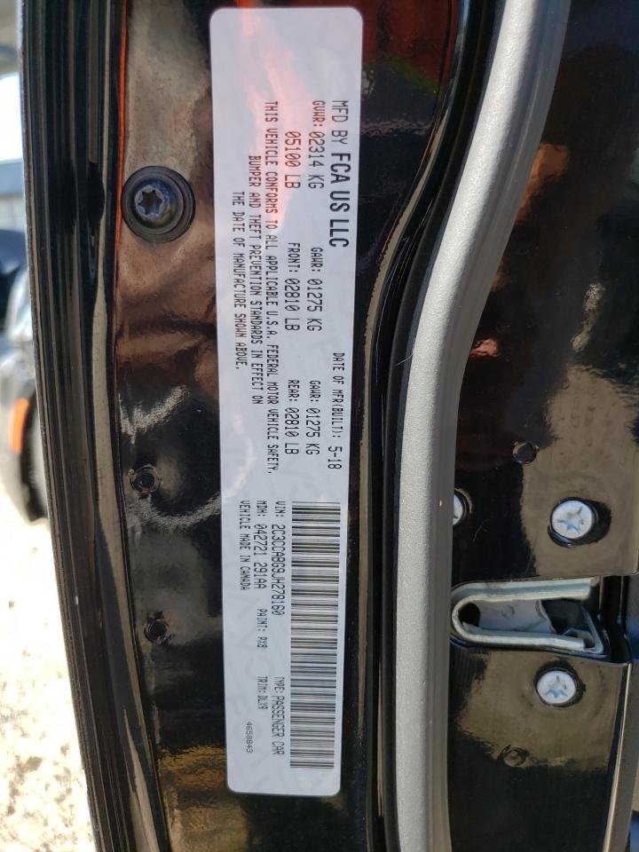 2018 Chrysler 300 S VIN: 2C3CCABG9JH278160 Lot: 91166175