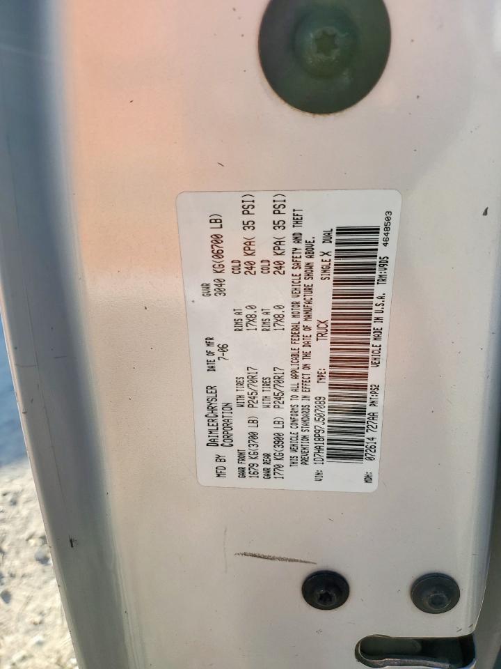 2007 Dodge Ram 1500 St VIN: 1D7HA18P97J507089 Lot: 91480785