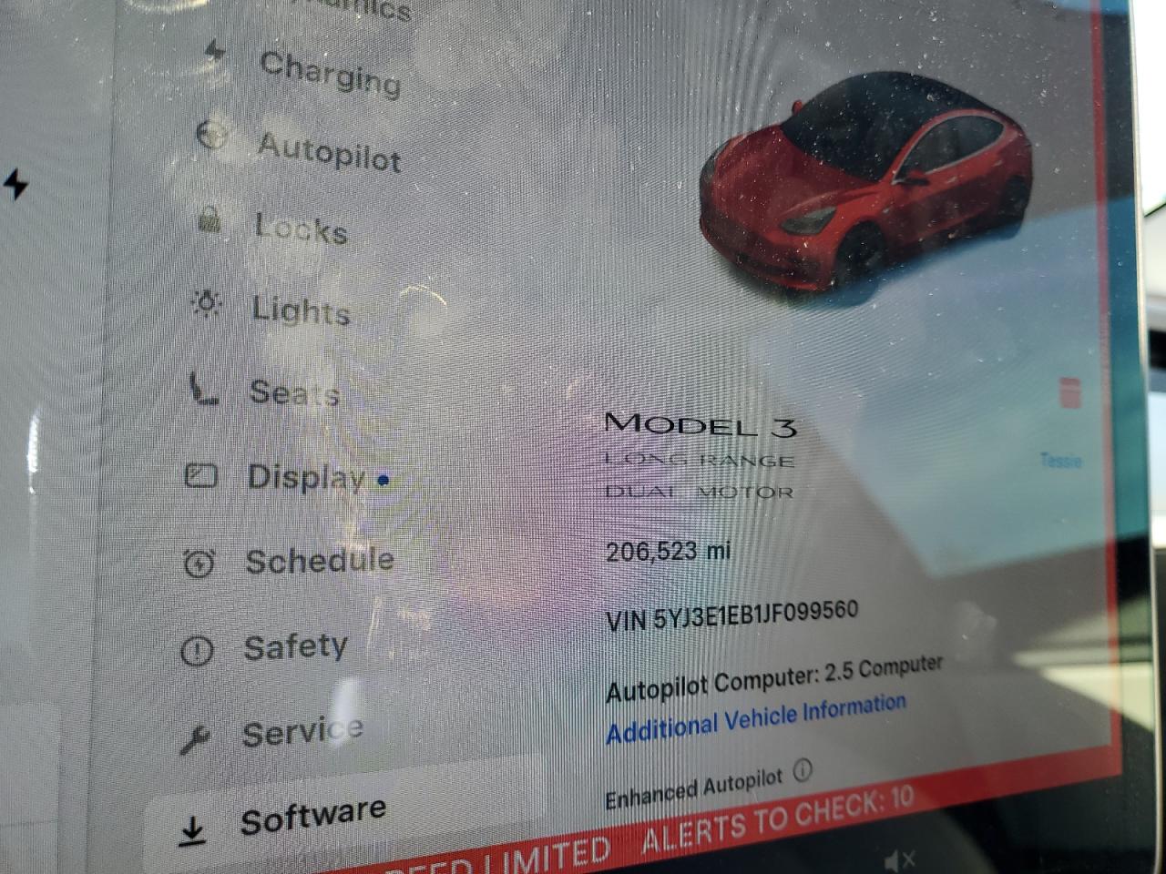 2018 Tesla Model 3 VIN: 5YJ3E1EB1JF099560 Lot: 93130215