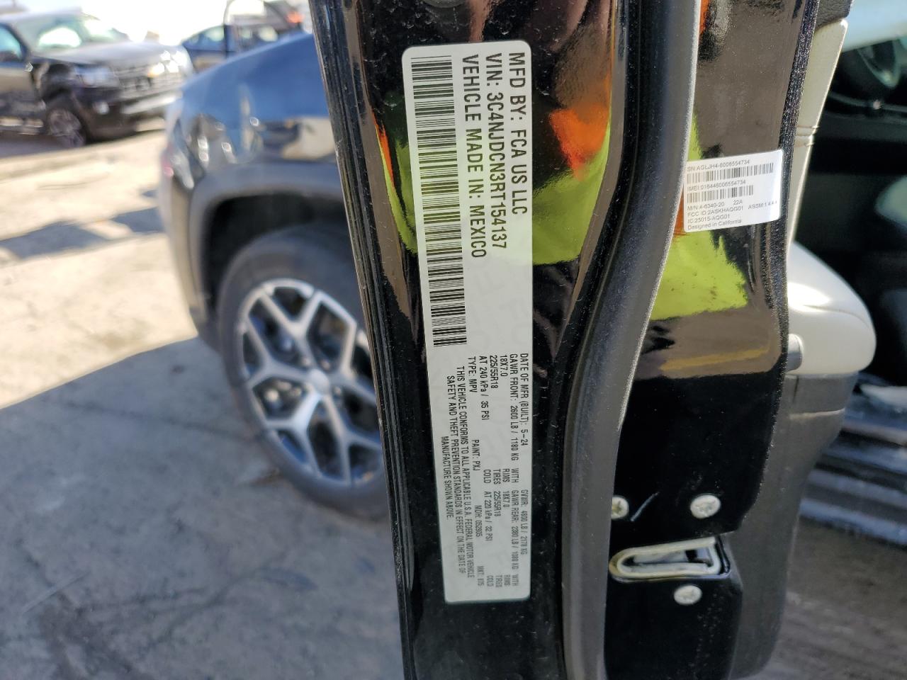 2024 Jeep Compass Limited VIN: 3C4NJDCN3RT154137 Lot: 91253615