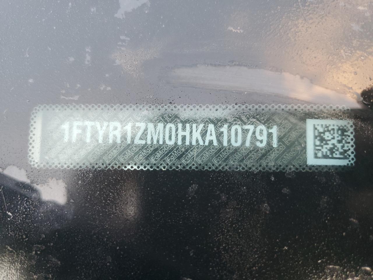 2017 Ford Transit Van T-250 Lo VIN: 1FTYR1ZM0HKA10791 Lot: 91625835