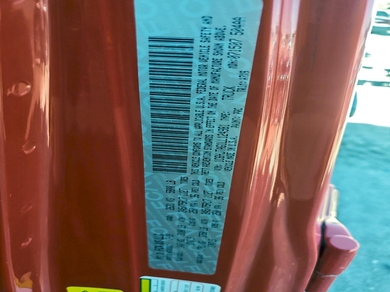 2020 Jeep Gladiator Sport VIN: 1C6HJTAG1LL124981 Lot: 94477135