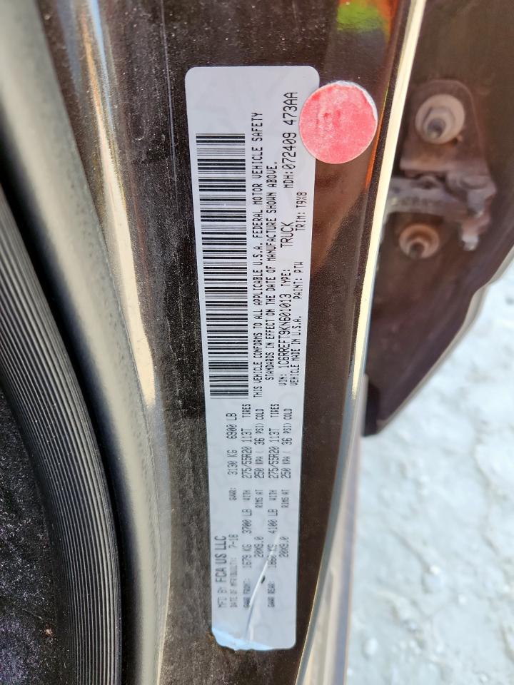 2019 Ram 1500 Big Horn/Lone Star VIN: 1C6RREFT9KN601013 Lot: 92231075