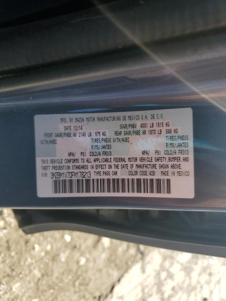 2015 Mazda 3 Touring VIN: 3MZBM1V70FM178213 Lot: 92375355