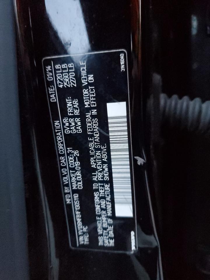 2015 Volvo S60 Premier VIN: YV126MFB1F1305110 Lot: 93272825