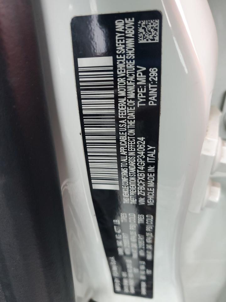 2016 Fiat 500X Easy VIN: ZFBCFXBT4GP340624 Lot: 91174675