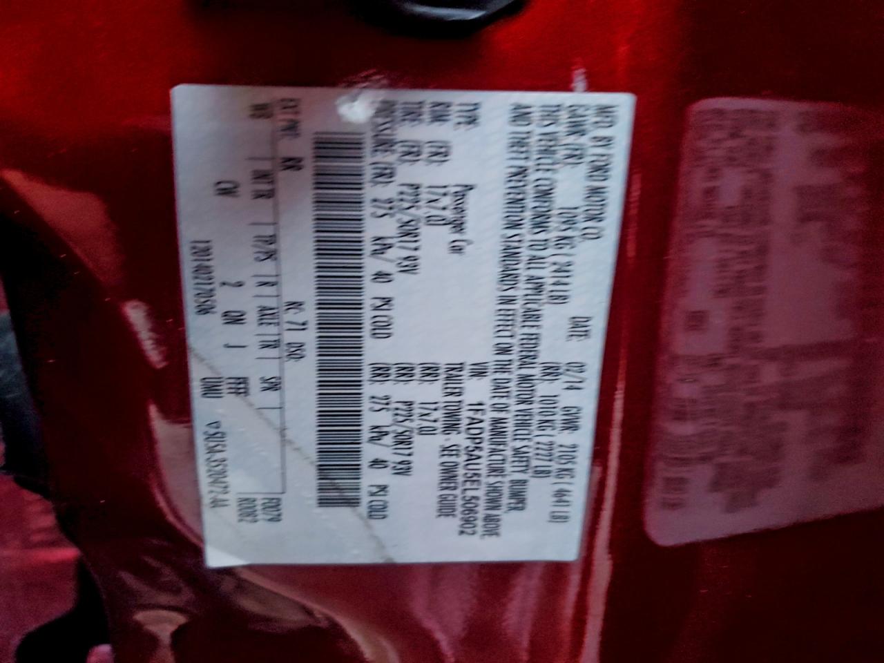 2014 Ford C-Max Se VIN: 1FADP5AU5EL506902 Lot: 93497575