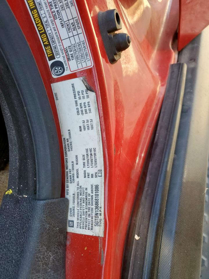 2006 Hummer H3 VIN: 5GTDN136868101086 Lot: 92381905