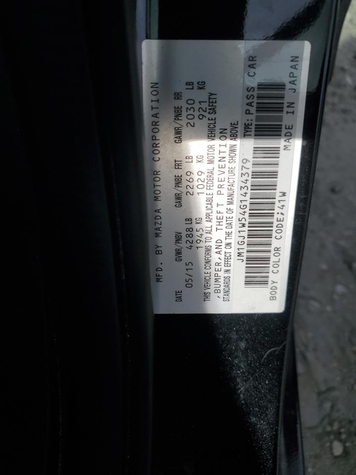 2016 Mazda 6 Grand Touring VIN: JM1GJ1W54G1434379 Lot: 92846545