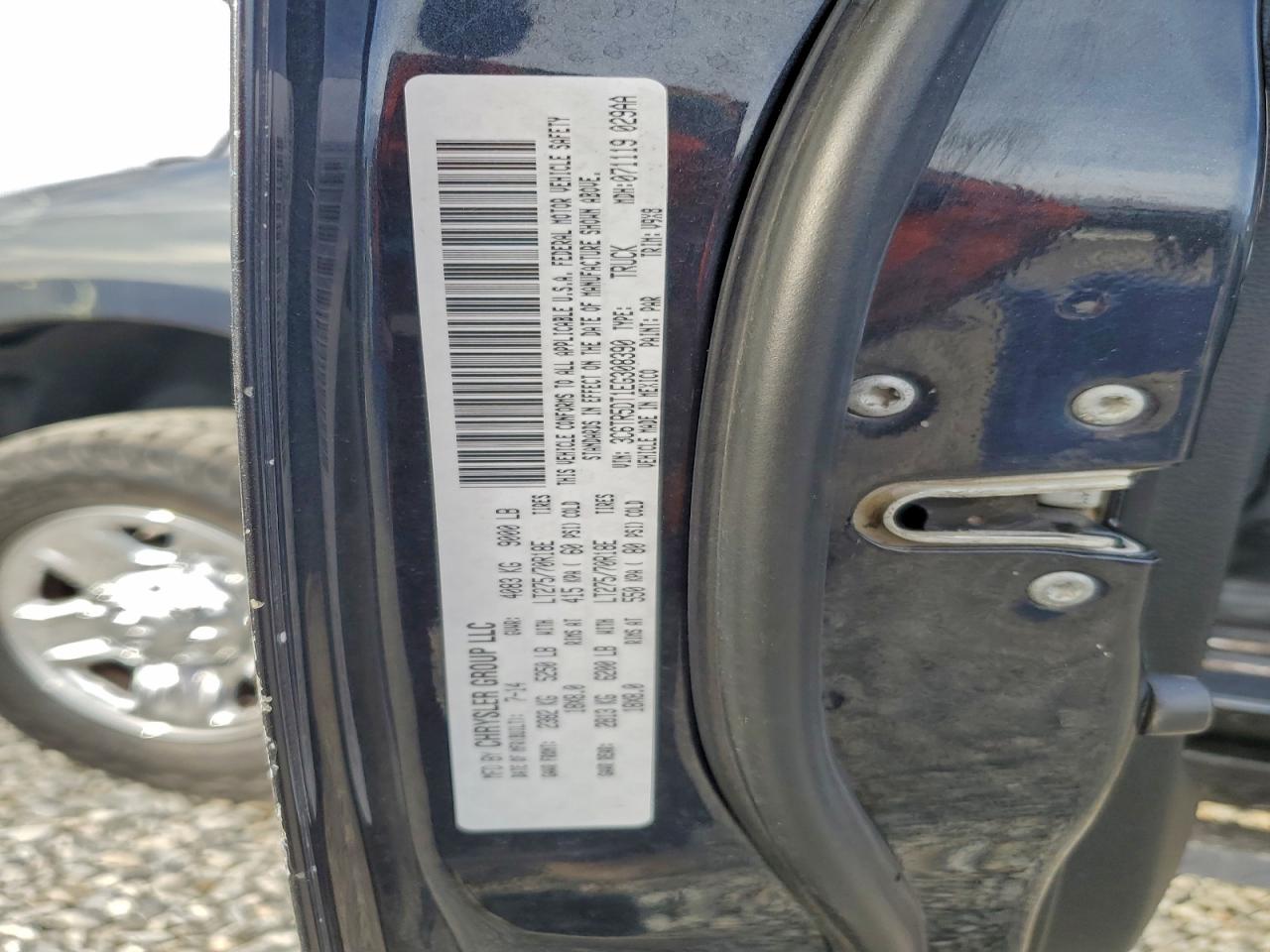 2014 Ram 2500 Slt VIN: 3C6TR5DT1EG308390 Lot: 93711795