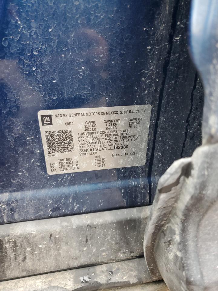 2020 GMC Terrain Slt VIN: 3GKALVEV1LL143080 Lot: 91063085