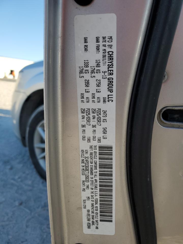 2014 Dodge Journey Sxt VIN: 3C4PDCBG8ET126633 Lot: 92103765