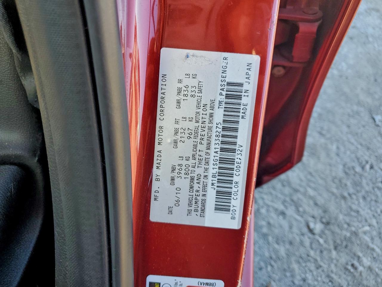 2010 Mazda 3 I VIN: JM1BL1SG1A1338275 Lot: 94695615