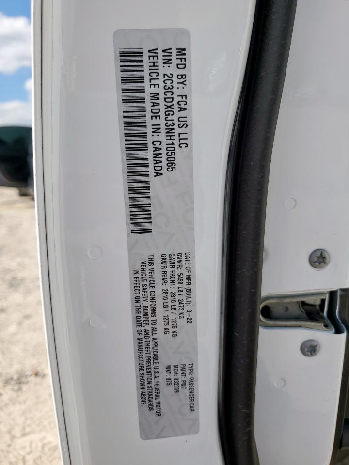 2022 Dodge Charger Scat Pack VIN: 2C3CDXGJ3NH105065 Lot: 91475555