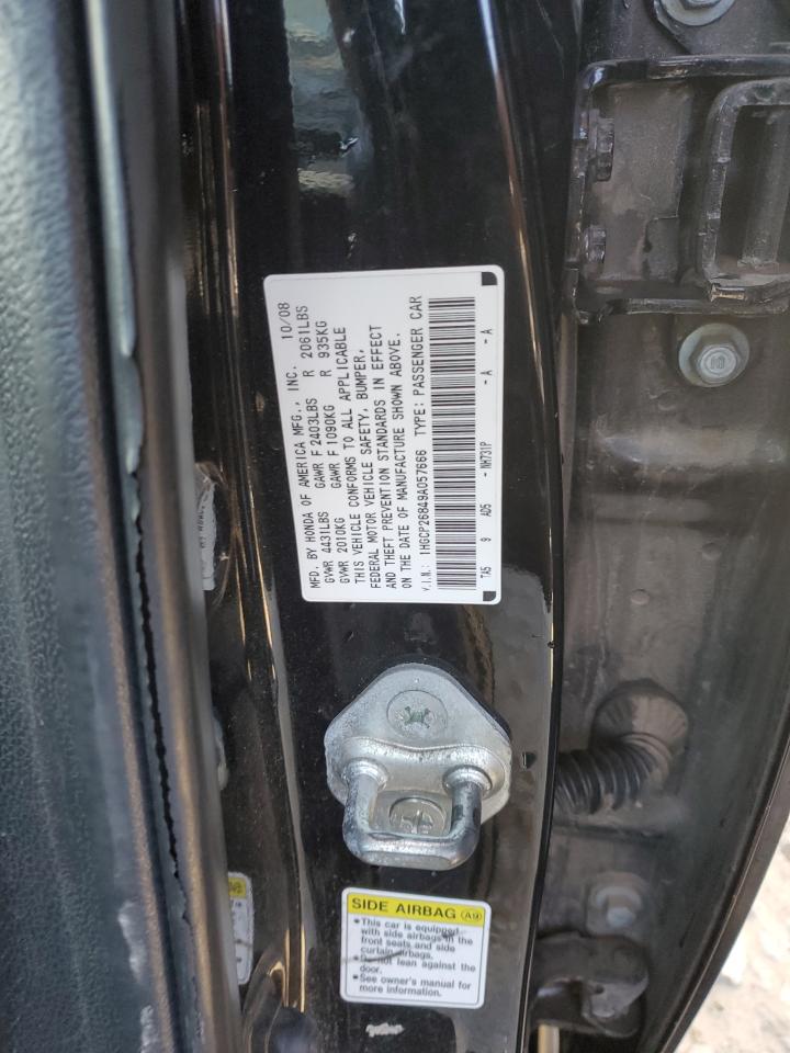 2009 Honda Accord Exl VIN: 1HGCP26849A057666 Lot: 91828525