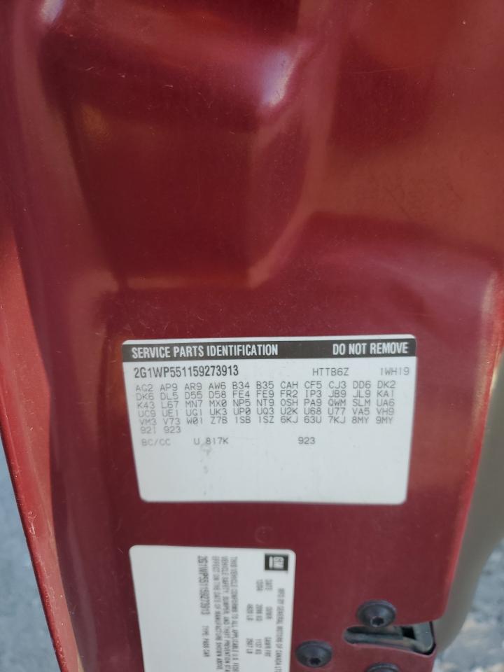 2005 Chevrolet Impala Ss VIN: 2G1WP551159273913 Lot: 93264085