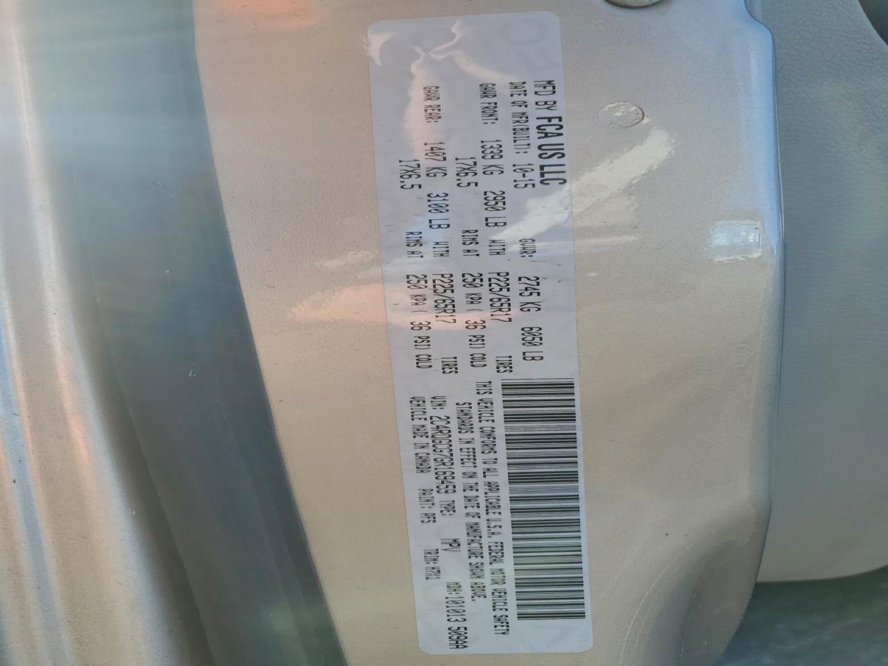 2016 Dodge Grand Caravan Sxt VIN: 2C4RDGCG7GR169459 Lot: 93411095