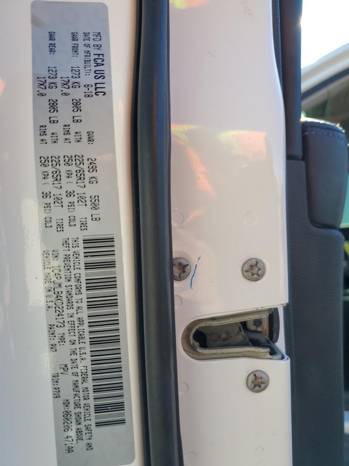 2019 Jeep Cherokee Latitude Plus VIN: 1C4PJMLB4KD224173 Lot: 91931465