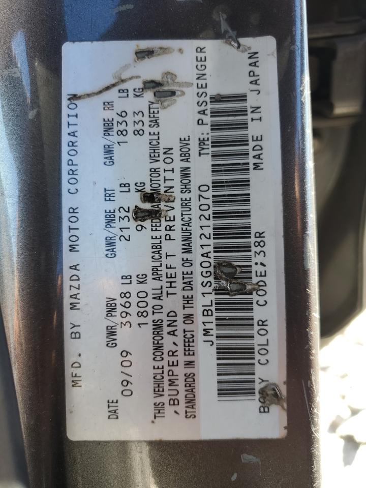 2010 Mazda 3 I VIN: JM1BL1SG0A1212070 Lot: 91861405